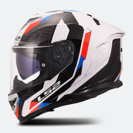 Kask motocyklowy integralny LS2 FF818 Storm III Sporty White Blue Red